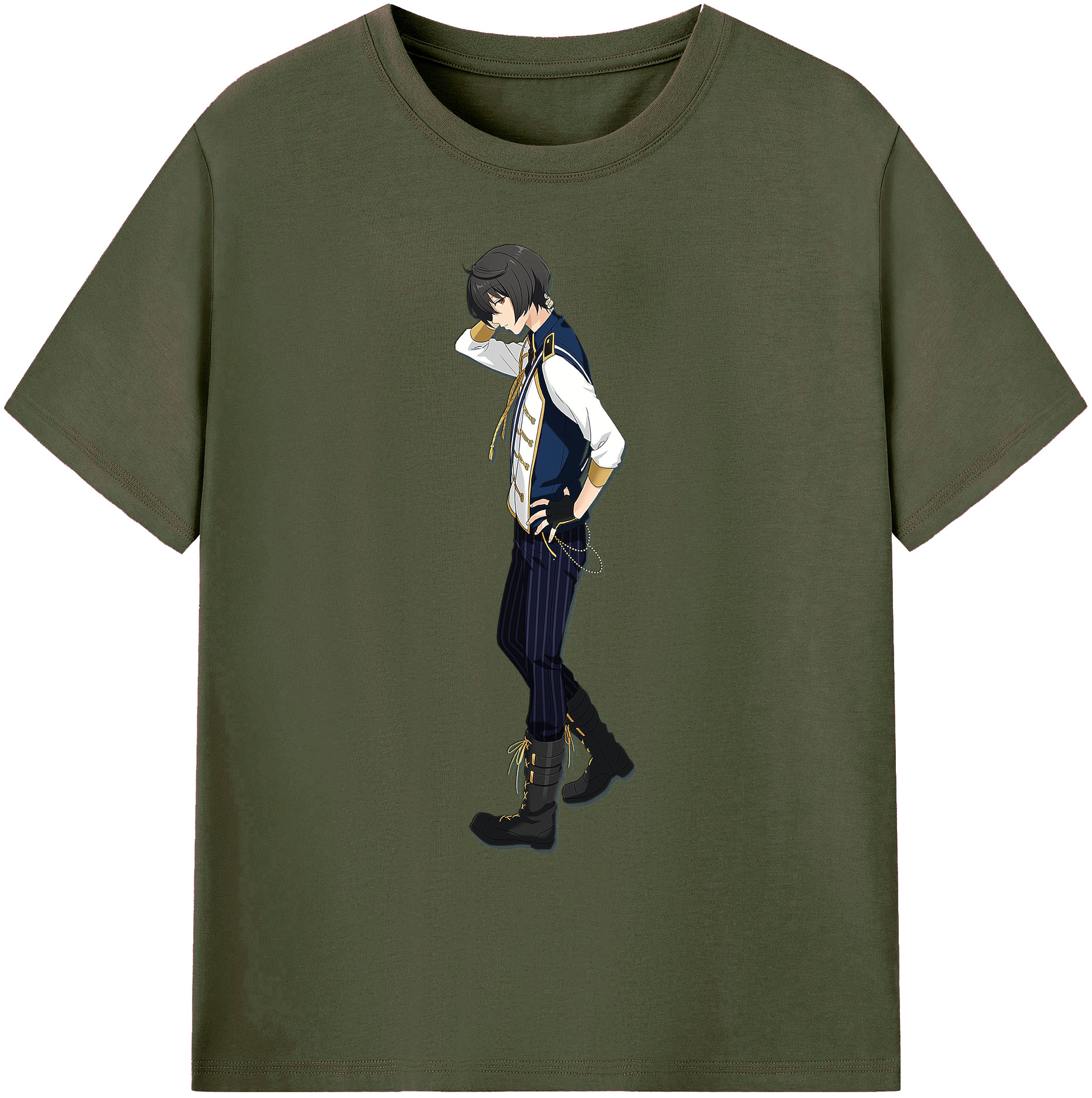 （画像用） あんさんぶるスターズ! Ensemble Stars 綿100％ メンズ半袖Tシャツ｜肌触りやわらか＆通気性